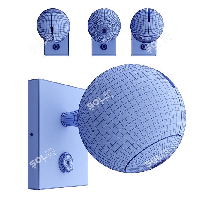 BO-LA 6536 LED Wall Spotlight: Sleek Design, Illuminating Brilliance 3D model image 4