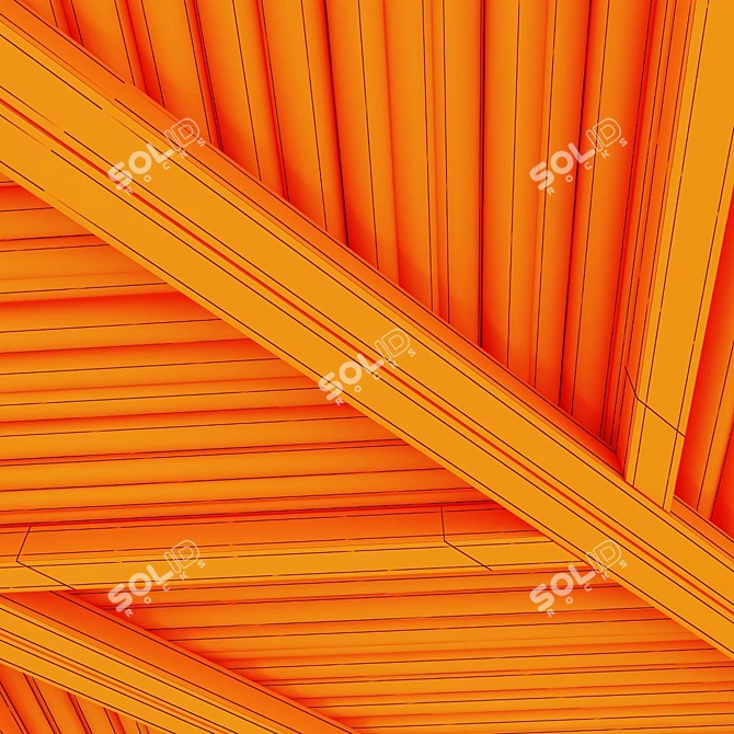 Smoothed Diagonal Branch Ceiling N2 3D model image 7