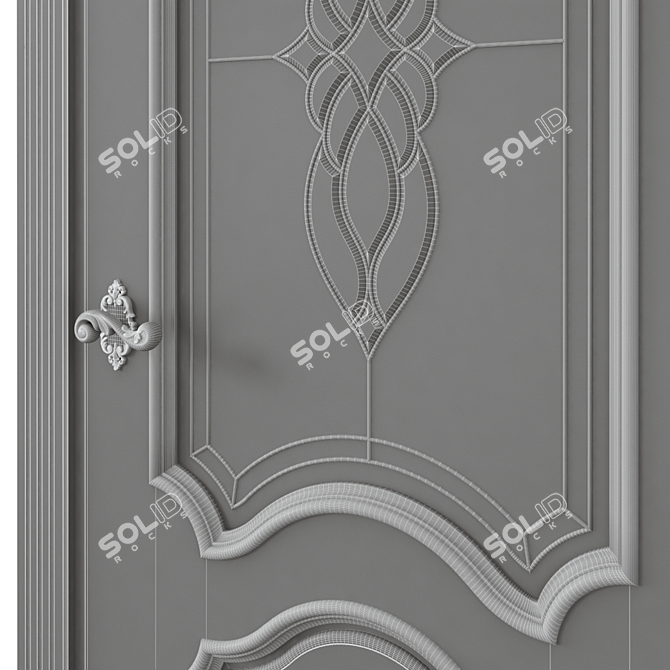 Modern Style Interior Door 3D model image 6