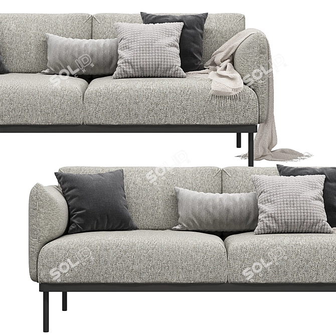 ÄPPLARYD EPPLARYD 2-Seater Sofa: Modern Style Comfort 3D model image 7