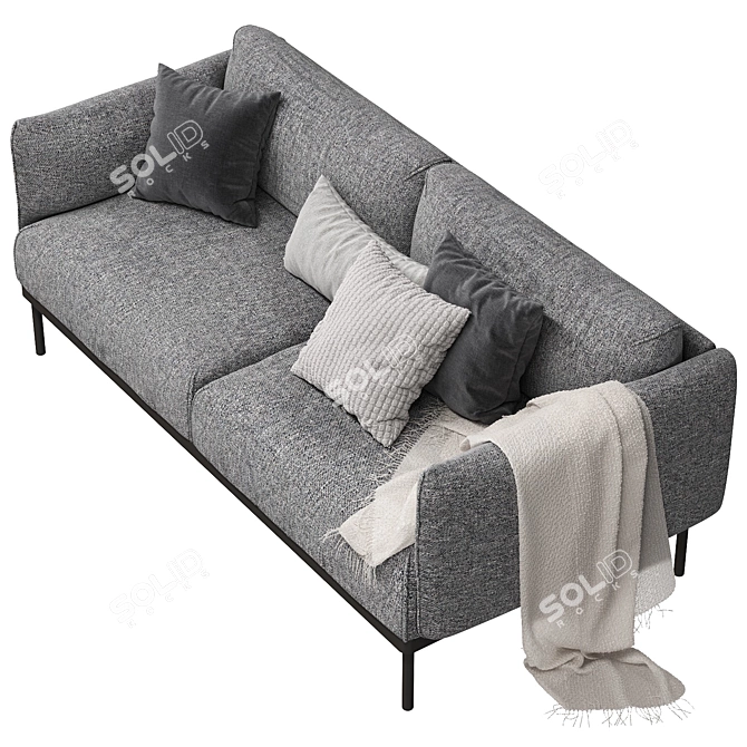 ÄPPLARYD EPPLARYD 2-Seater Sofa: Modern Style Comfort 3D model image 1