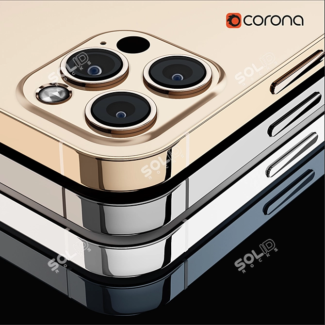 Sleek and Powerful: iPhone 12 pro 3D model image 3