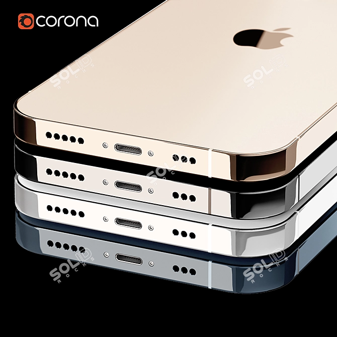 Sleek and Powerful: iPhone 12 pro 3D model image 4