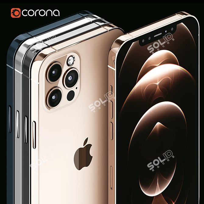 Sleek and Powerful: iPhone 12 pro 3D model image 5