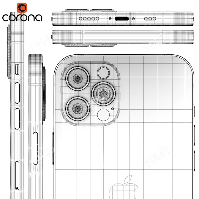 Sleek and Powerful: iPhone 12 pro 3D model image 7