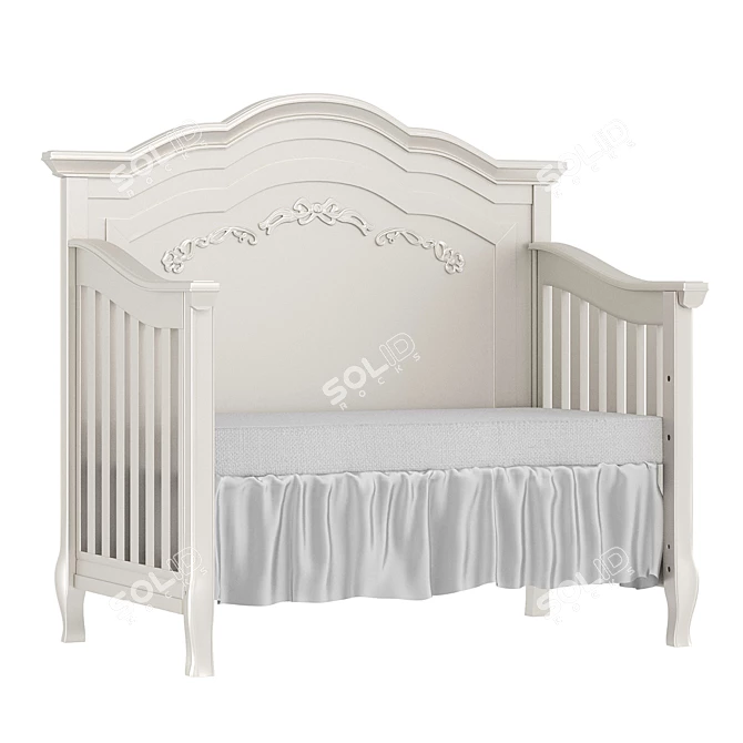 Evolur Dreamland 4-in-1 Crib 3D model image 6