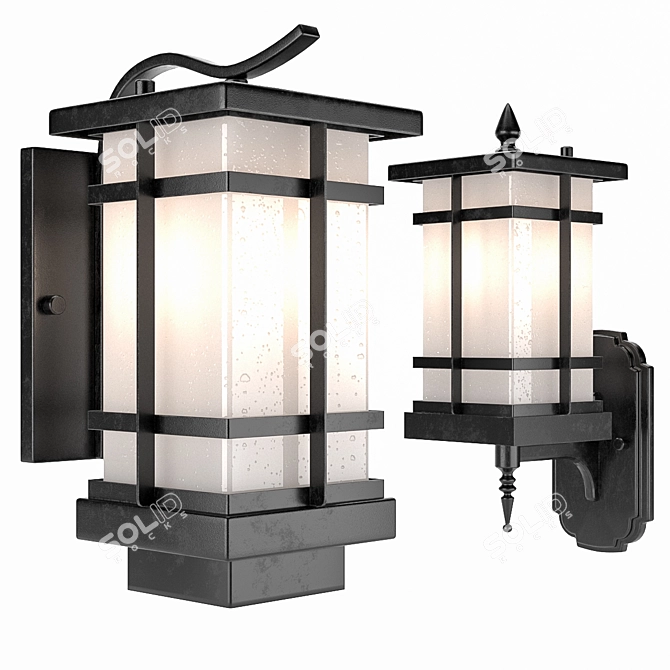 Chinese-Made Street Lamp 3D model image 1