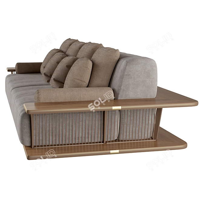 Wing Sofa: Architectural Outdoor Comfort 3D model image 2