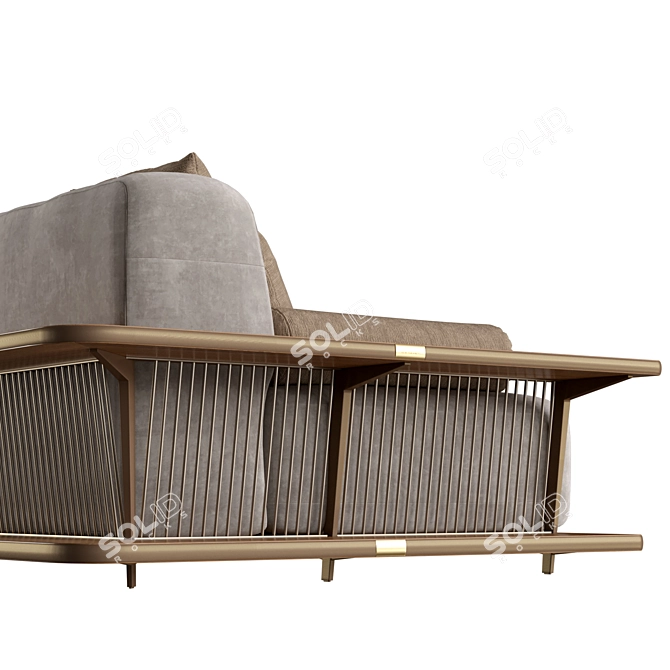 Wing Sofa: Architectural Outdoor Comfort 3D model image 6