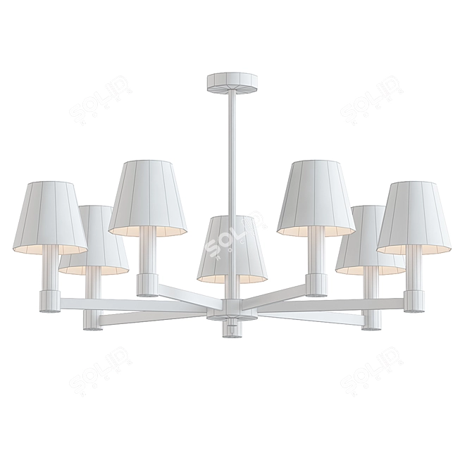Eremon V-Ray Chandelier: Modern Loft Lighting 3D model image 2