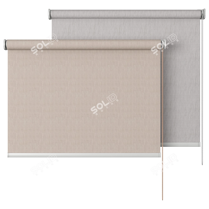 Inspire Natal Trench Roller Blind 3D model image 2