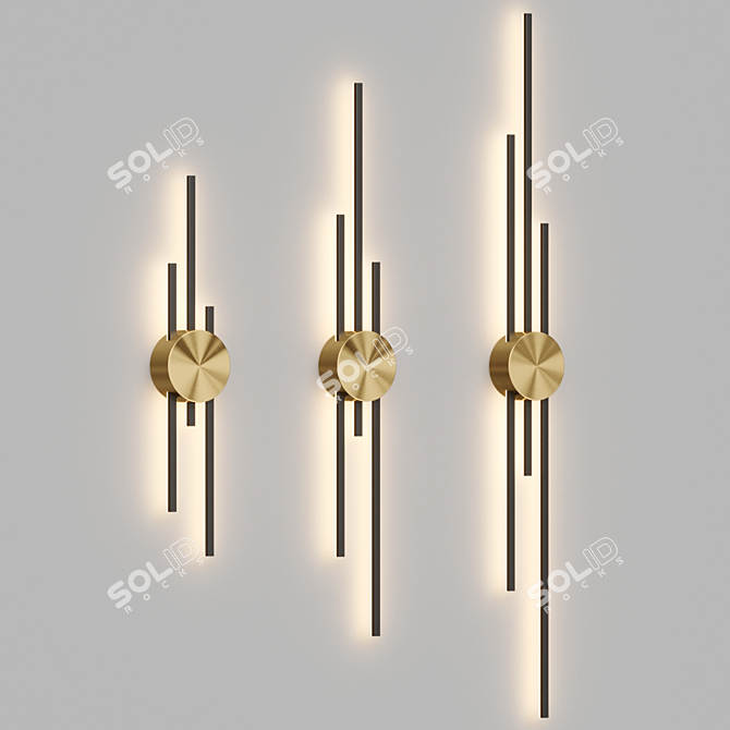 GULL B LED Wall Sconce 3D model image 1