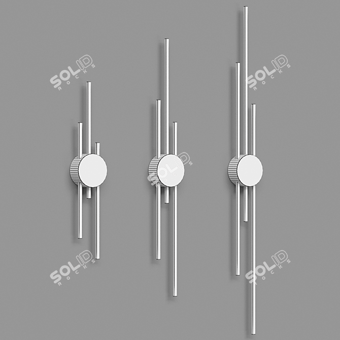 GULL B LED Wall Sconce 3D model image 3