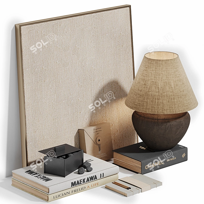 Elegant Zara Home Décor Set 3D model image 2