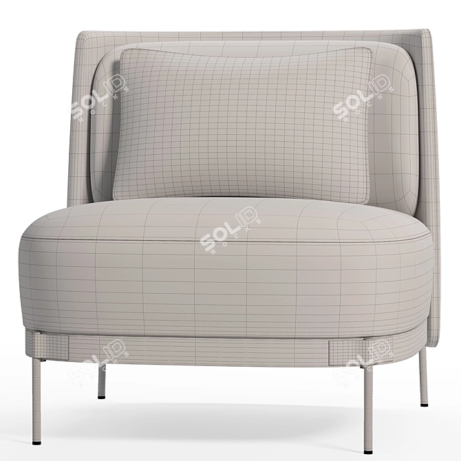 Comfy Lounge Seat for Living Room 3D model image 3
