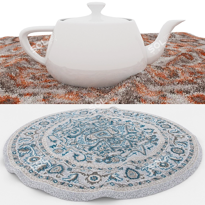 Variety of Versatile Rugs 3D model image 4