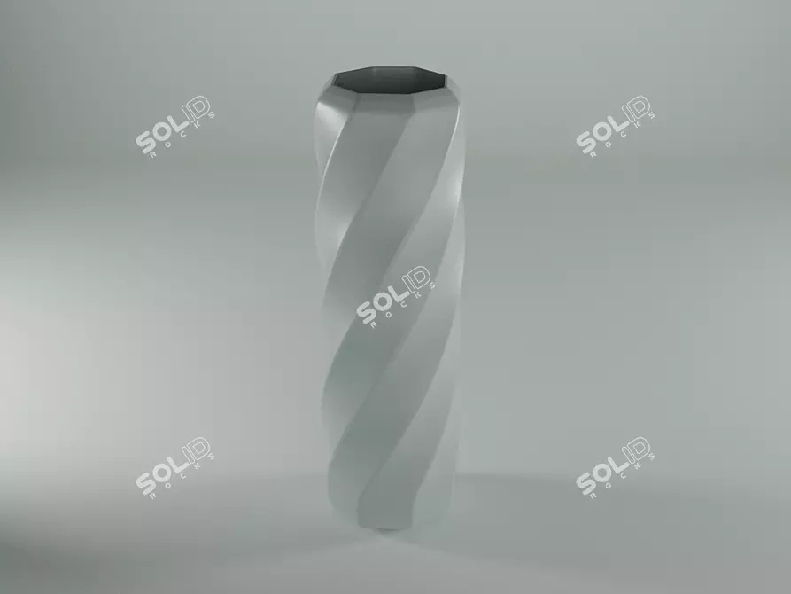 Elegant Duo: Two Fantastic Vases 3D model image 3