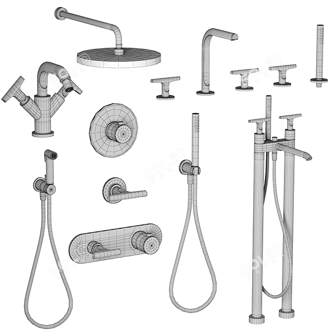 Fantini Sailing Faucets & Shower Sets 3D model image 3