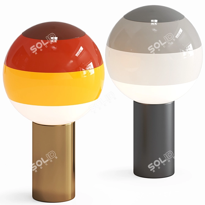 Dipping Table Lamp - Perfect Lighting Solution 3D model image 1