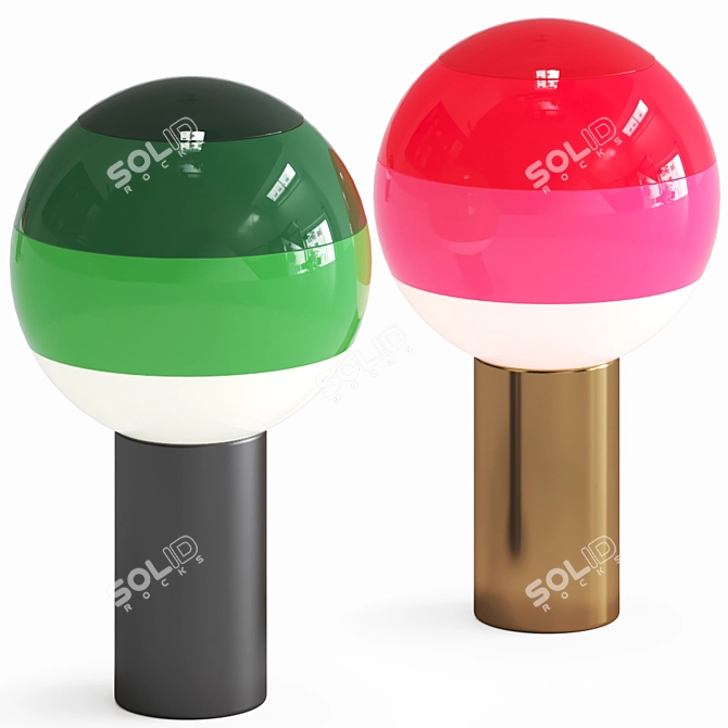 Dipping Table Lamp - Perfect Lighting Solution 3D model image 2