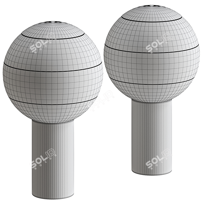 Dipping Table Lamp - Perfect Lighting Solution 3D model image 4