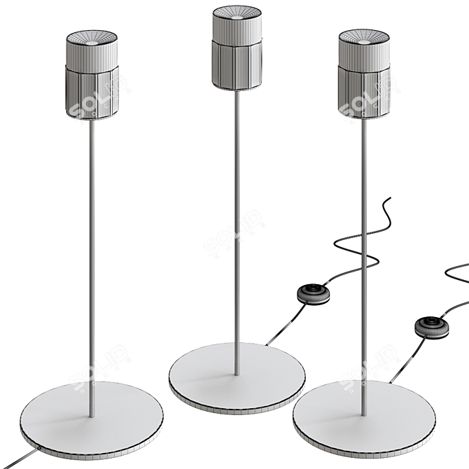 Modern Mill Table Lamp with Unique Design 3D model image 2