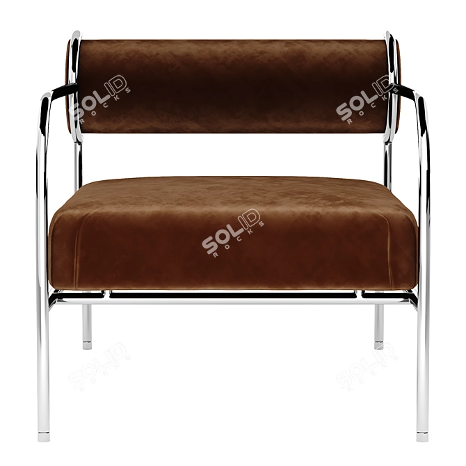 Sleek Cappellini Armchair: Modern Design 3D model image 5