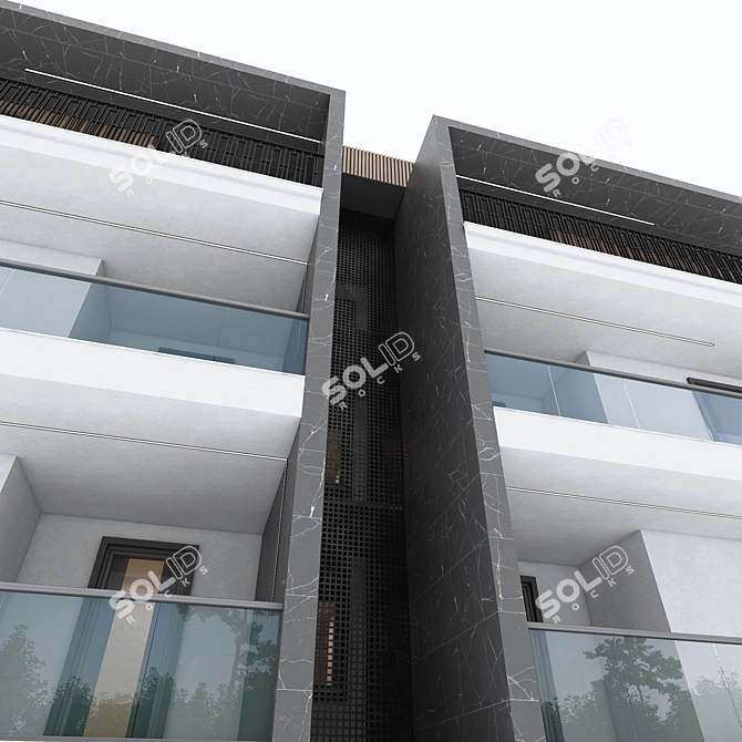 Modern City Building: Clean & High-Quality 3D Model 3D model image 4