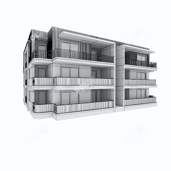 Modern City Building: Clean & High-Quality 3D Model 3D model image 7