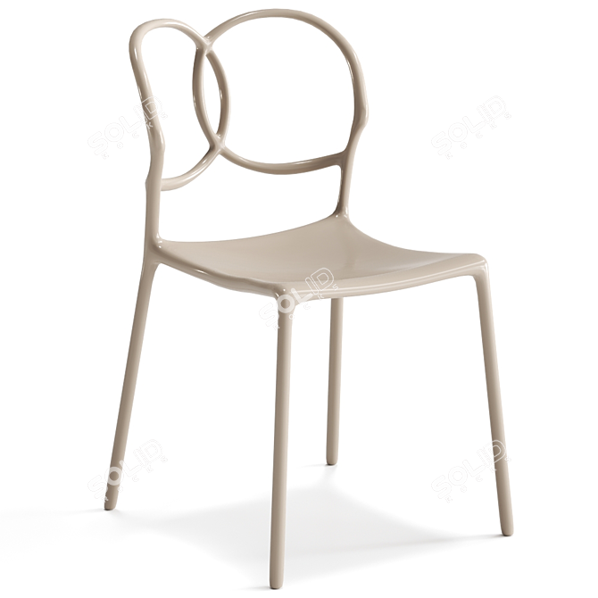 Sleek Sissi Chair: Elegance and Comfort 3D model image 2