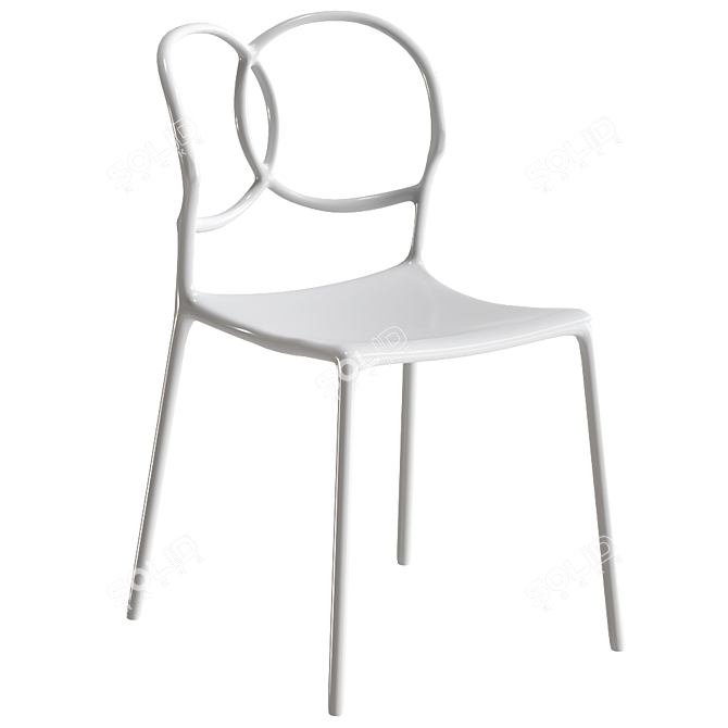 Sleek Sissi Chair: Elegance and Comfort 3D model image 4