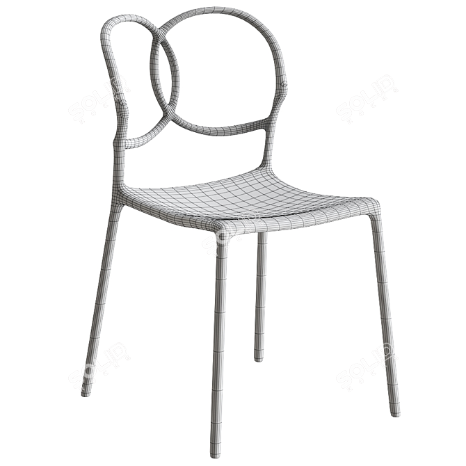 Sleek Sissi Chair: Elegance and Comfort 3D model image 5