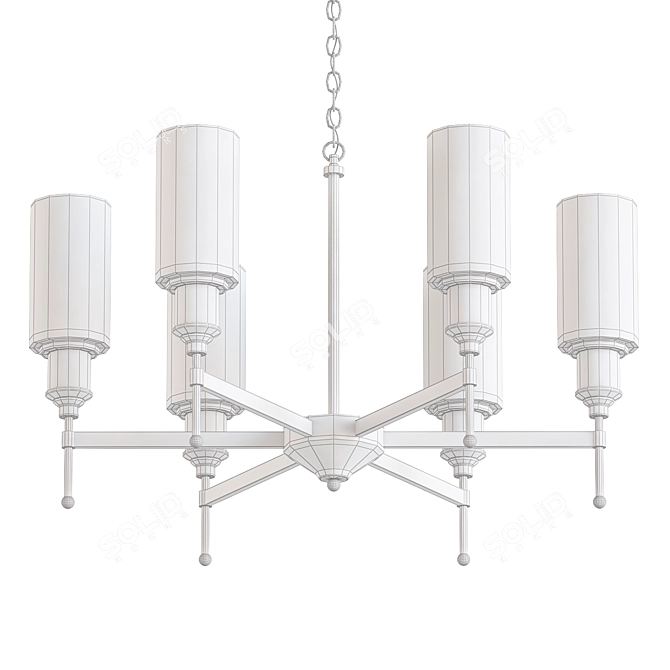 Vitaluce Loft Pendant Light 3D model image 2