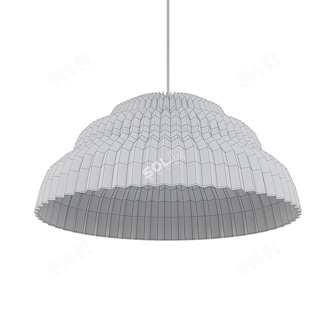 Elegant Cascading Lamp 3D model image 2