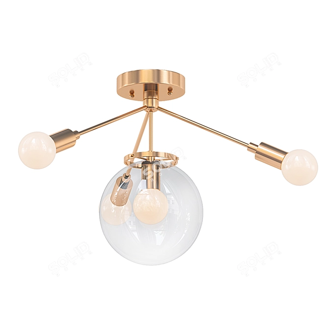 Elegant Boerne Chandelier 3D model image 1