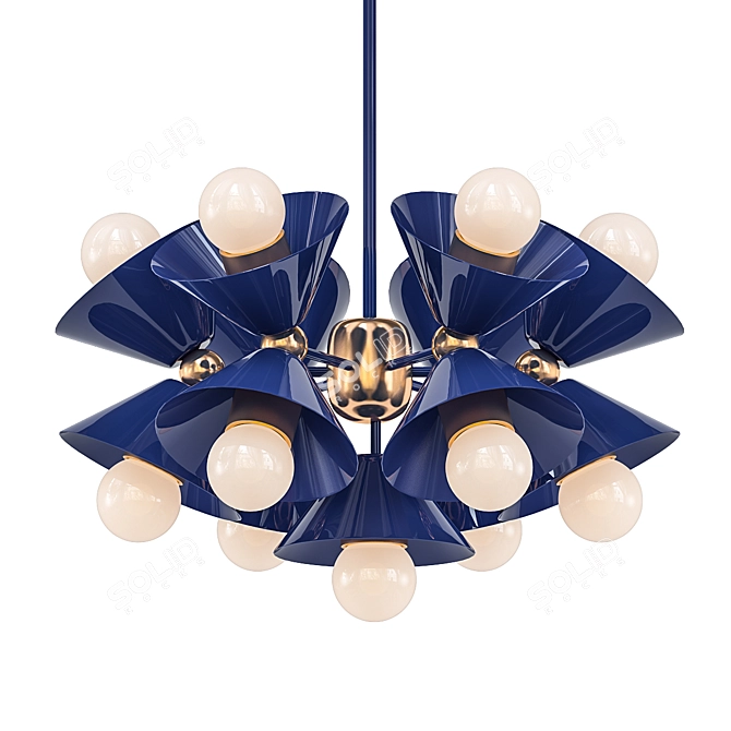 Vintage Horton Chandelier 3D model image 1