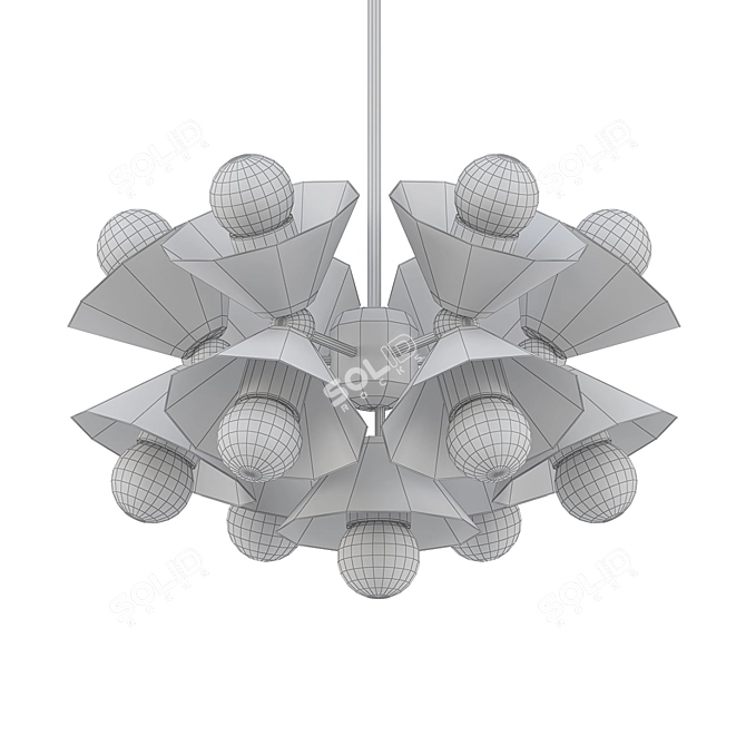 Vintage Horton Chandelier 3D model image 2