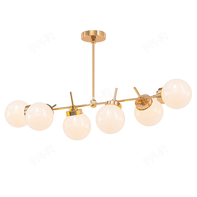 Vintage Austin Chandelier 3D model image 1