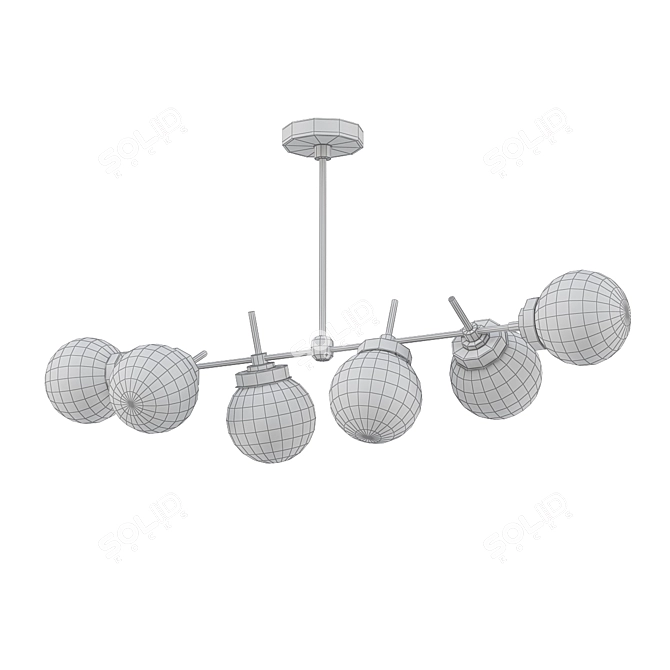 Vintage Austin Chandelier 3D model image 2