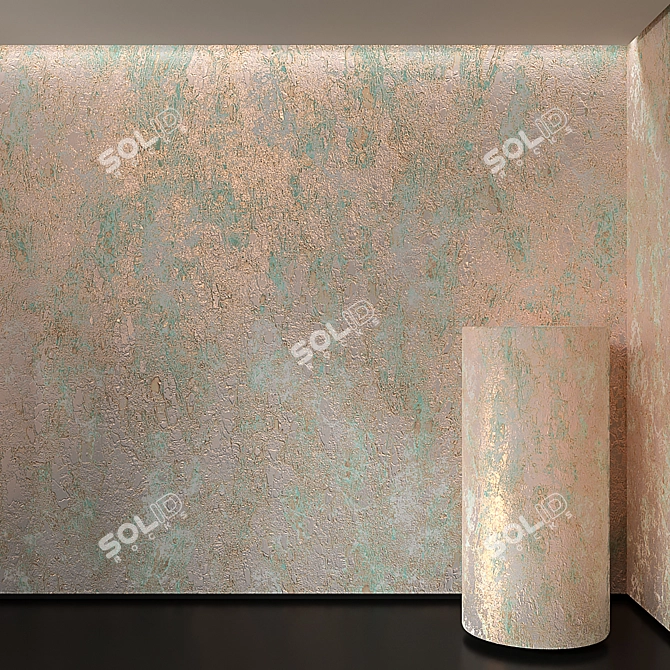  Seamless Decorative Plaster: 4096x4096 3D model image 1