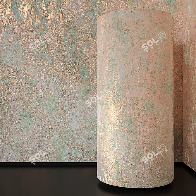  Seamless Decorative Plaster: 4096x4096 3D model image 2