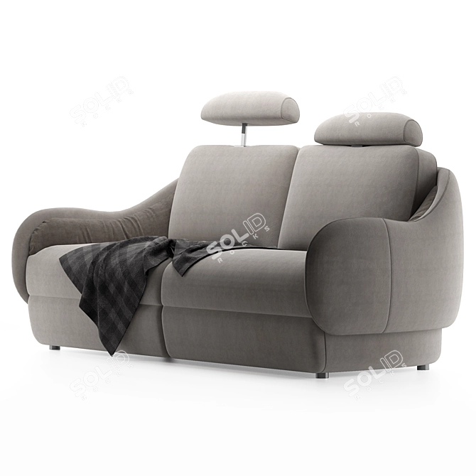 Calilla: Innovative Sofa by Natuzzi Italia 3D model image 2