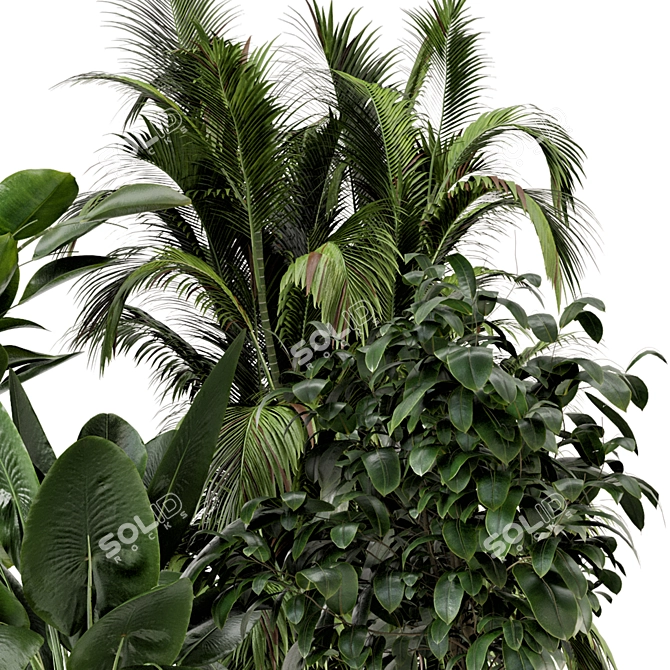 Ferm Living Bau Pot Large - Set 290: Stylish Indoor Plants 3D model image 5