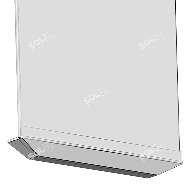 Minimalist Propped Mirror 3D model image 4