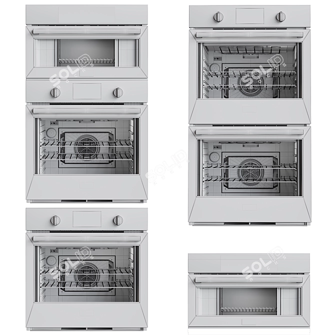 Versatile Bosch 500 Collection: Ovens & Microwave 3D model image 7