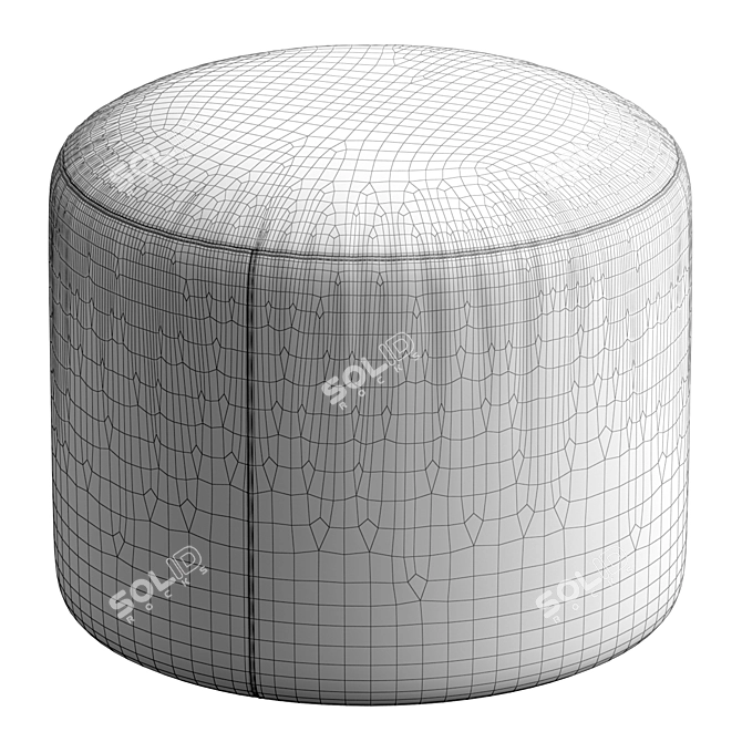 Frigerio Salotti BLOW Pouf: Elegance and Comfort 3D model image 5