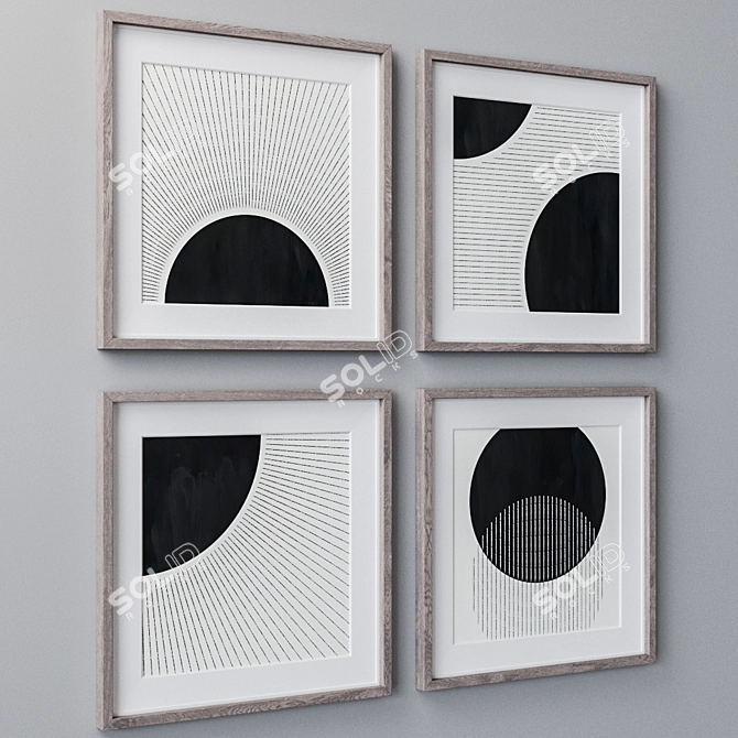 Versatile Set of Wall Paintings 3D model image 2