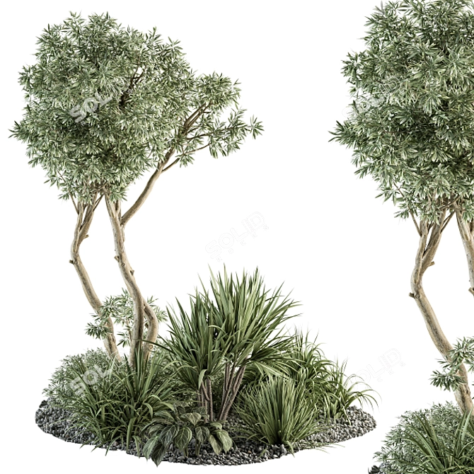 Evergreen Garden Set 305 3D model image 1