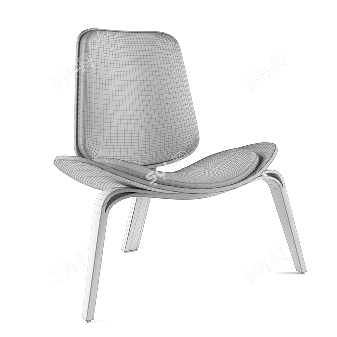 Sleek Modern Chair | Hossein Khoshnood | Full Custom 3D model image 3