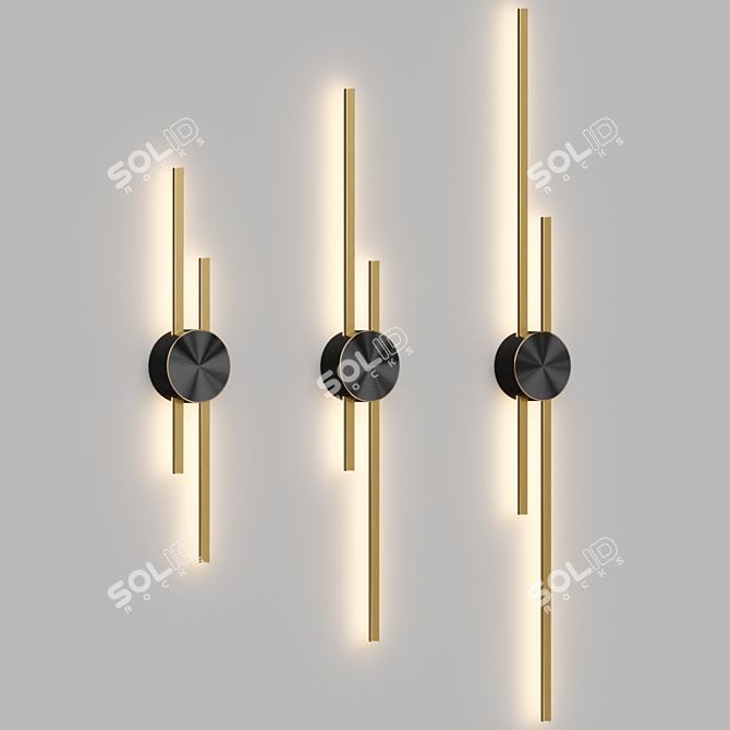 GULL LED Wall Sconce - Illuminate Your Space 3D model image 2